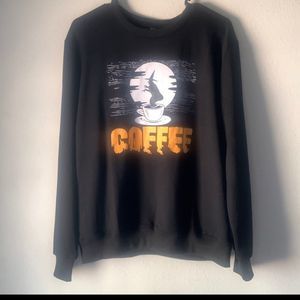 Witch Coffee Halloween Crew pullover sweatshirt medium